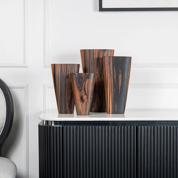Elsa handcrafted Vases, styled in an interior