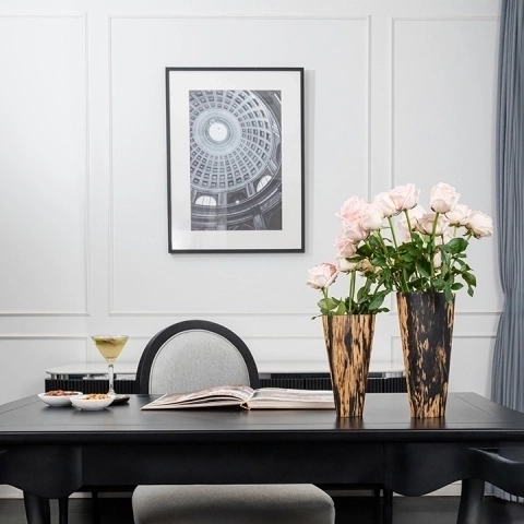 Elsa handcrafted Vases, styled in an interior