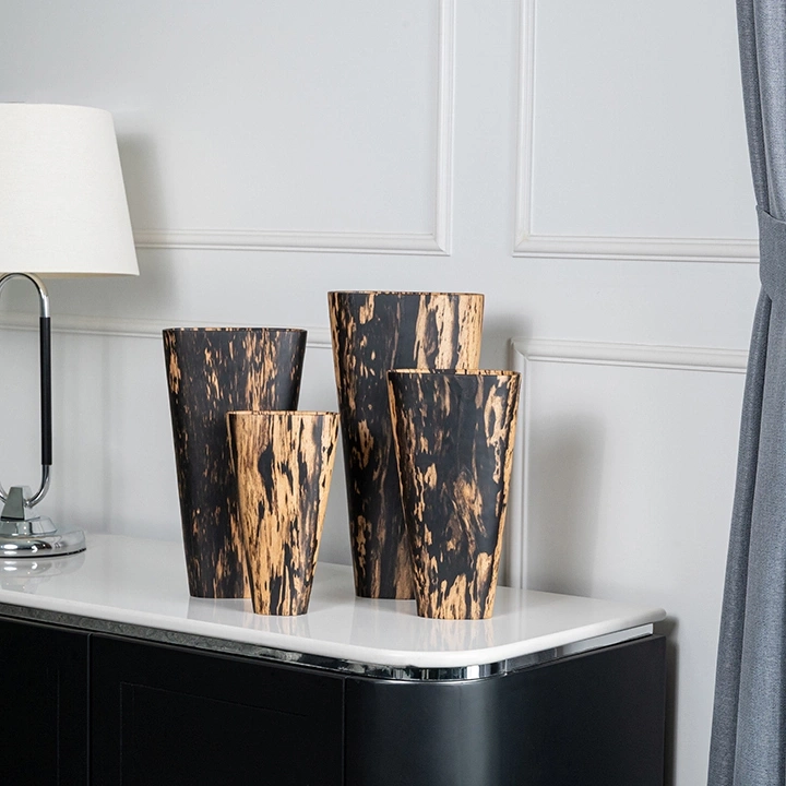 Elsa handcrafted Vases, styled in an interior