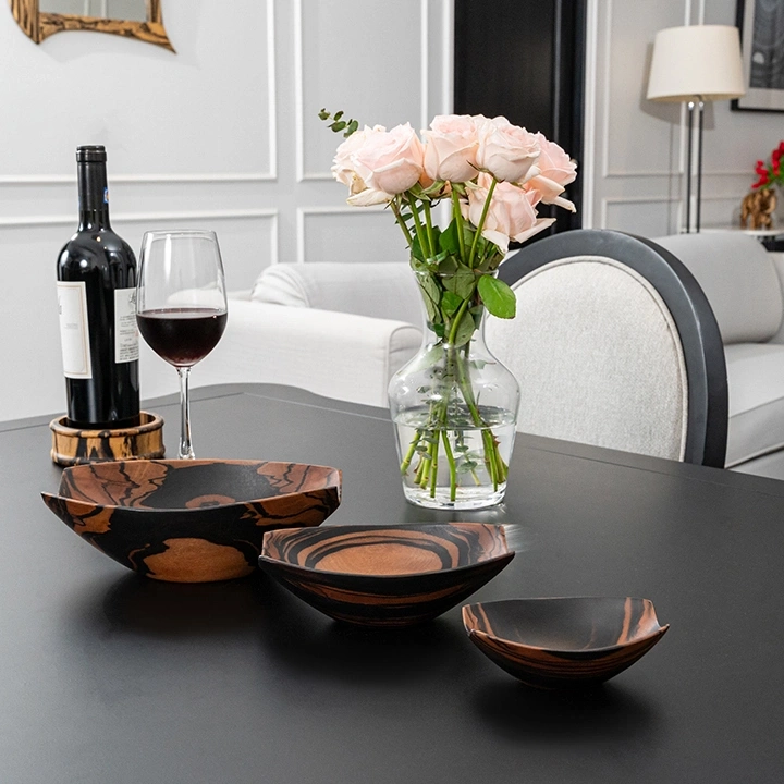Rokkaku handcrafted Bowls, styled in an interior
