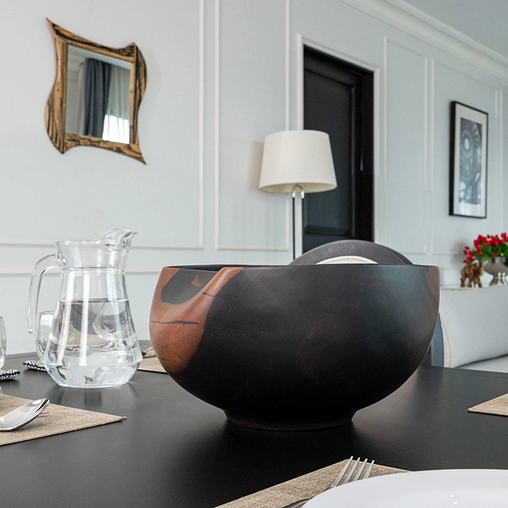 Melted Sun handcrafted Bowls, styled in an interior