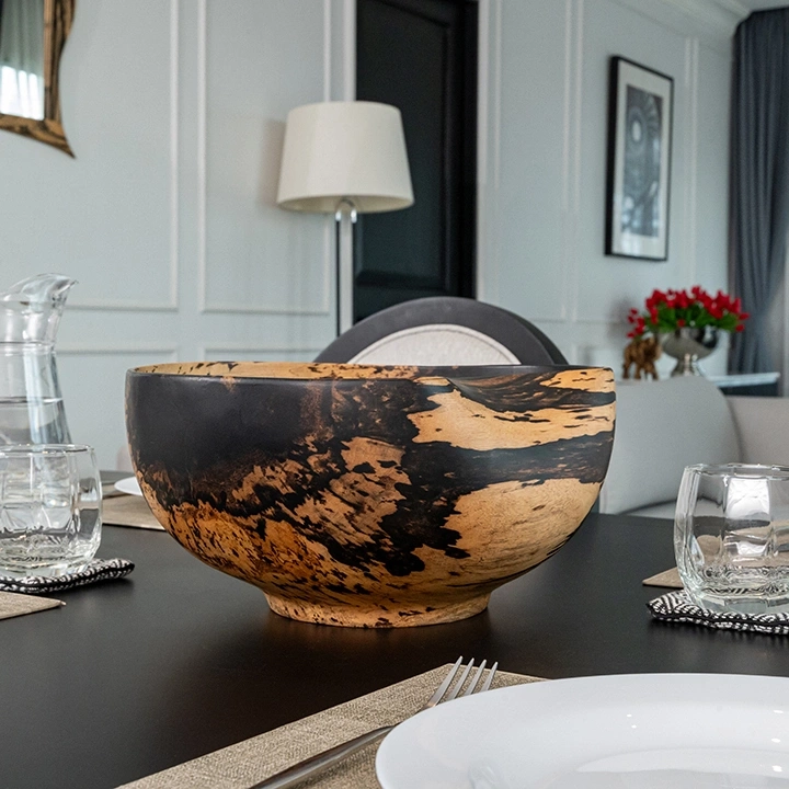 Melted Sun handcrafted Bowls, styled in an interior