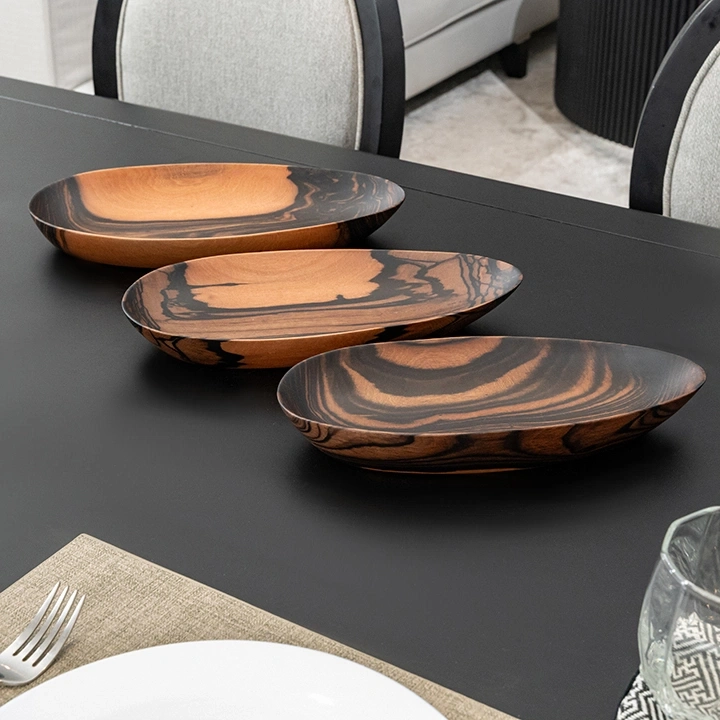 Thea handcrafted Platters & plates, styled in an interior