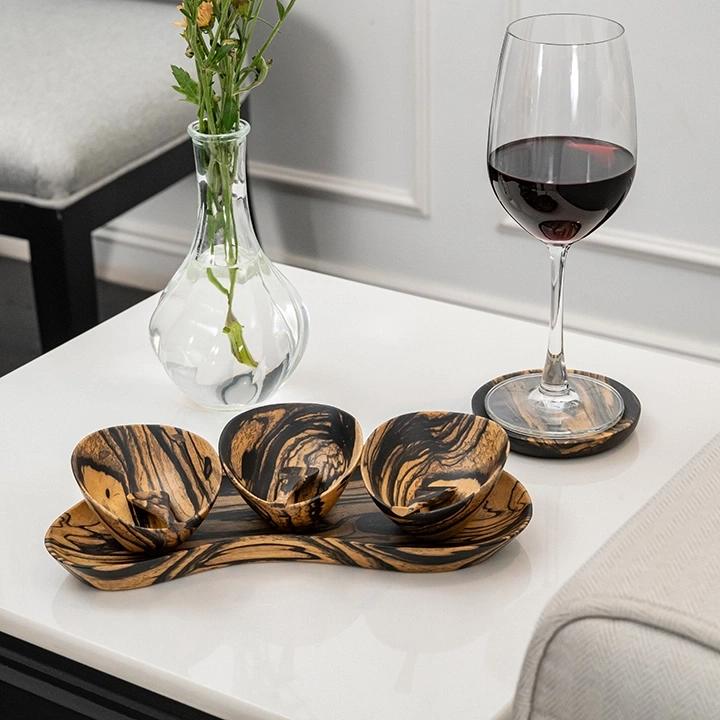 Flavour Flush handcrafted Condiment trays & trays, styled in an interior