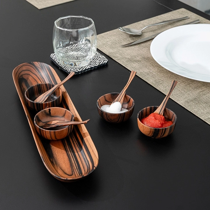 Zeal handcrafted Condiment trays & trays, styled in an interior