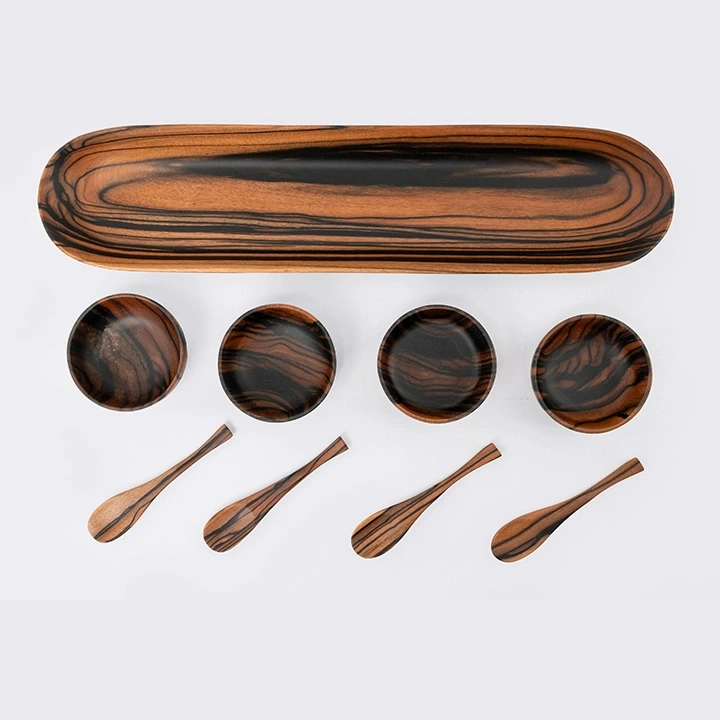 Zeal handcrafted Condiment trays & trays, detail