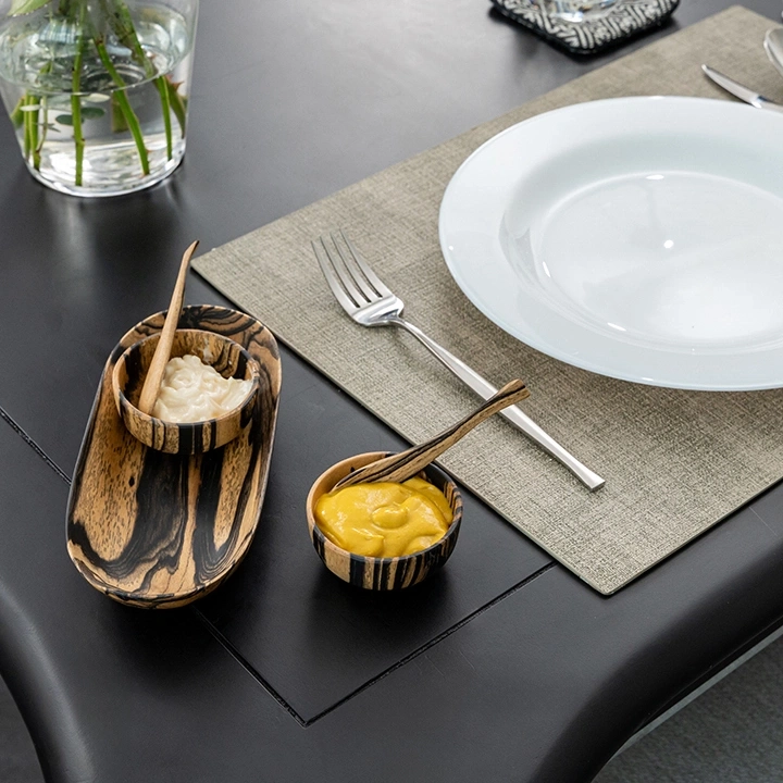 Zeal handcrafted Condiment trays & trays, styled in an interior