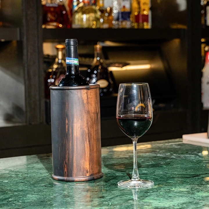 Charm Keeper handcrafted Placemats, Coasters & Wine Buckets, styled in an interior