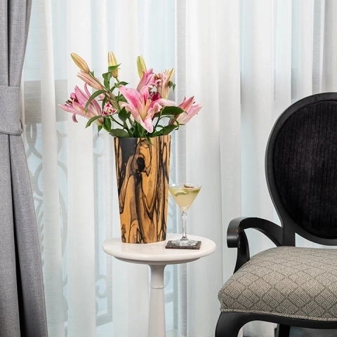 Selah handcrafted Vases, styled in an interior