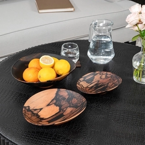 Bucolic handcrafted Bowls, styled in an interior