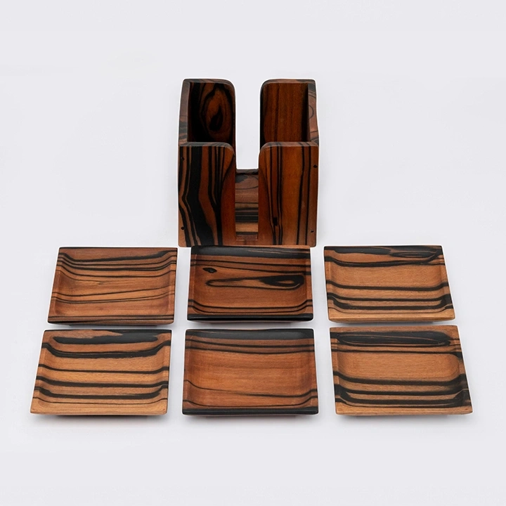 Solida handcrafted Placemats, Coasters & Wine Buckets, detail