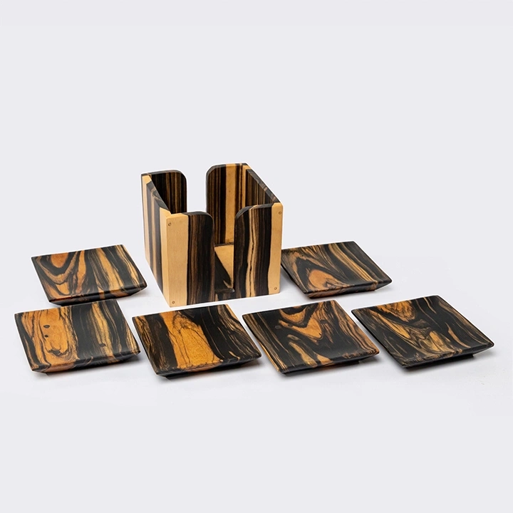 Solida handcrafted Placemats, Coasters & Wine Buckets, detail