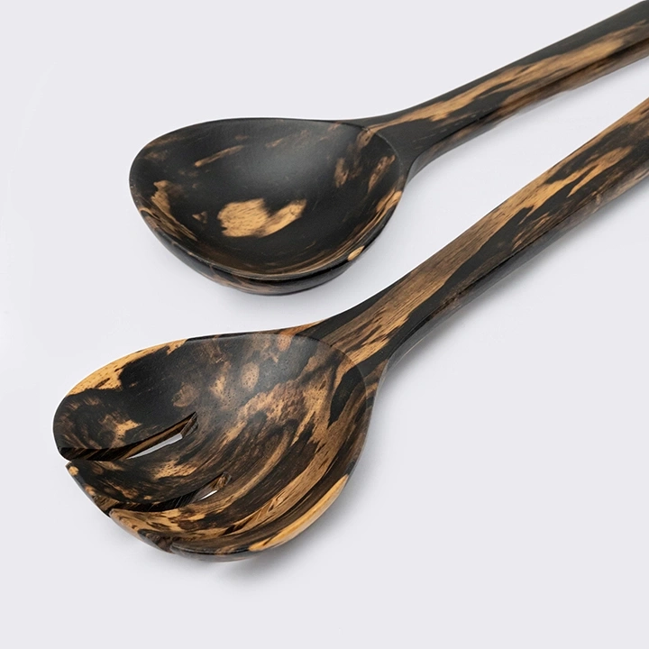Rake handcrafted Chopsticks, Spoons & Salad Servers, detail