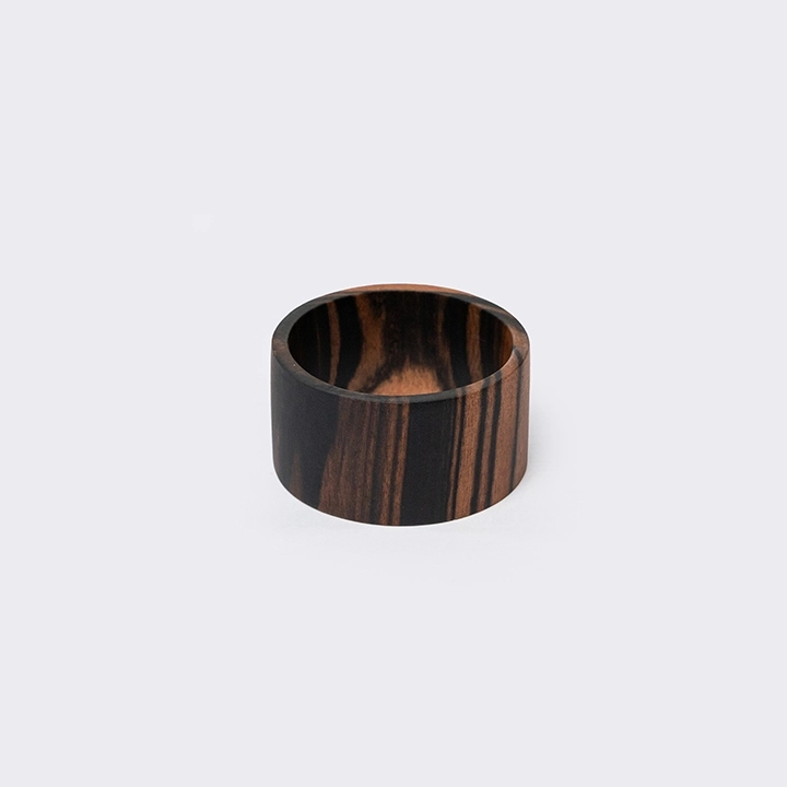 Monocle handcrafted Napkin Rings, detail