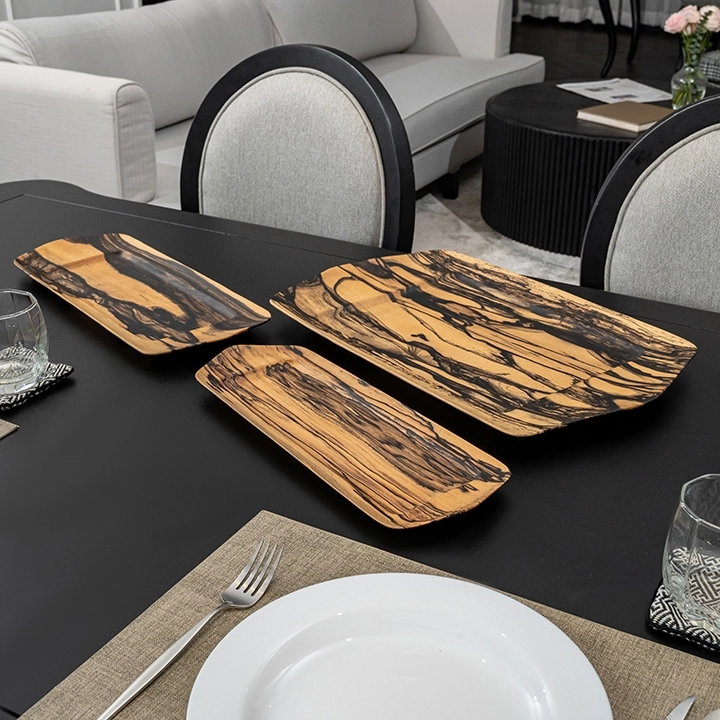 Piana handcrafted Condiment trays & trays, styled in an interior