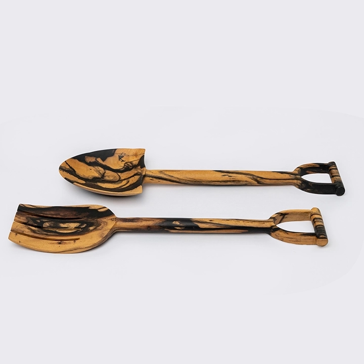 Rhea handcrafted Chopsticks, Spoons & Salad Servers, detail