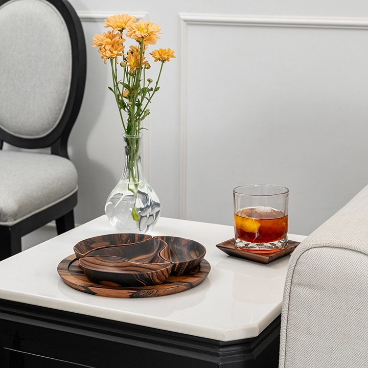 Nautica handcrafted Condiment trays & trays, styled in an interior