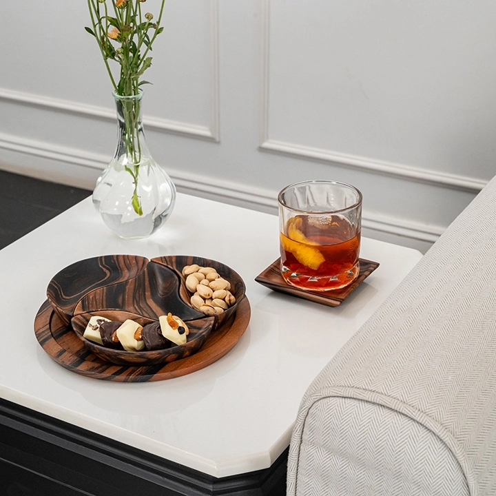 Nautica handcrafted Condiment trays & trays, styled in an interior