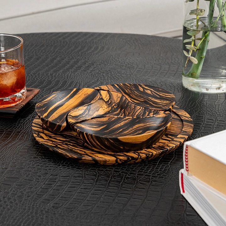 Nautica handcrafted Condiment trays & trays, styled in an interior