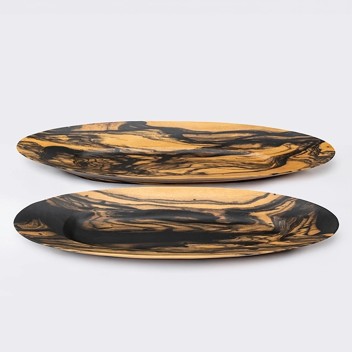 Evelyn handcrafted Platters & plates, detail