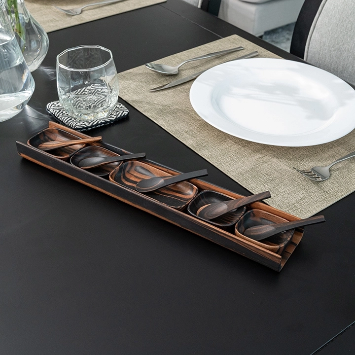 The River handcrafted Condiment trays & trays, styled in an interior