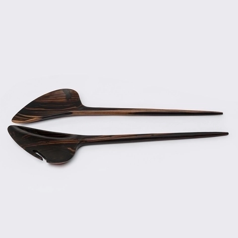 Lyra handcrafted Chopsticks, Spoons & Salad Servers, studio view