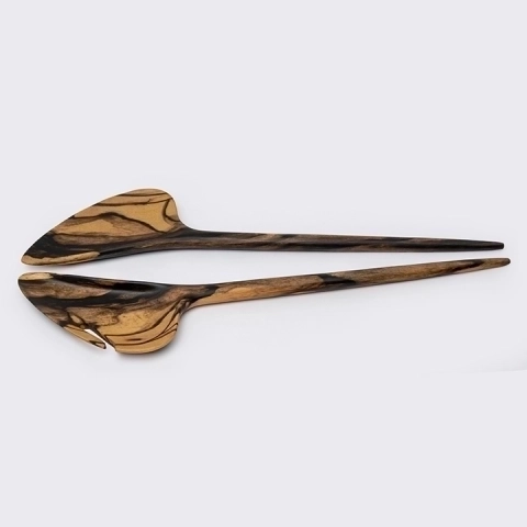Lyra handcrafted Chopsticks, Spoons & Salad Servers, studio view