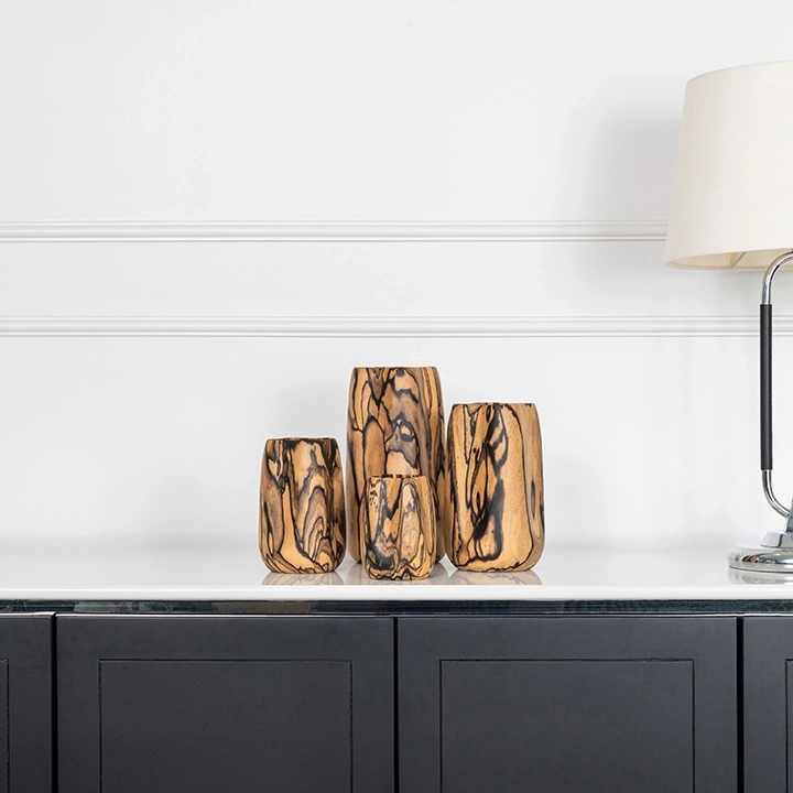 Amara handcrafted Vases, styled in an interior