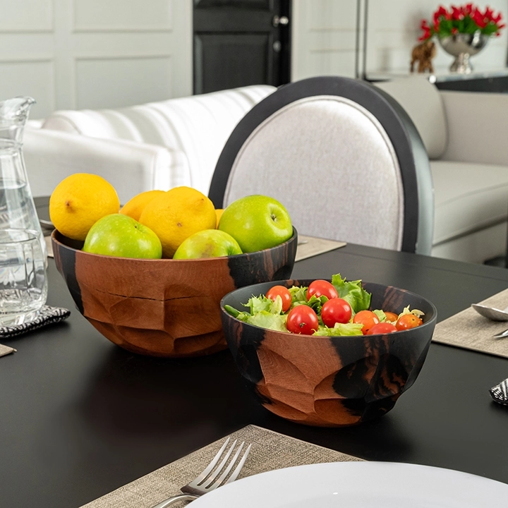 Lava handcrafted Bowls, styled in an interior