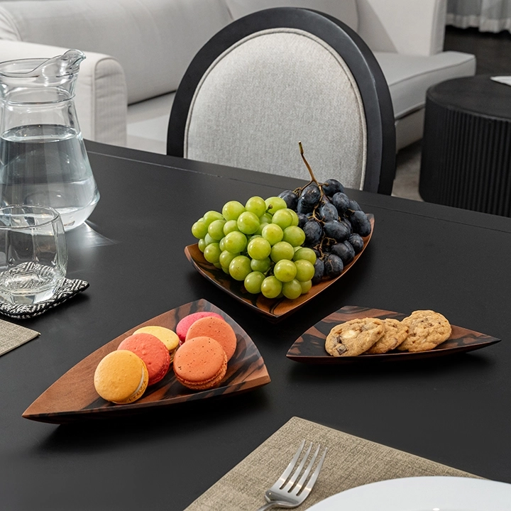 Water Lillies per piece handcrafted Platters & plates, styled in an interior