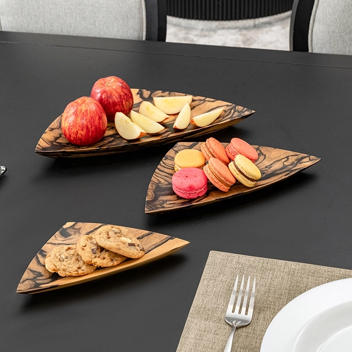 Water Lillies per piece handcrafted Platters & plates, styled in an interior