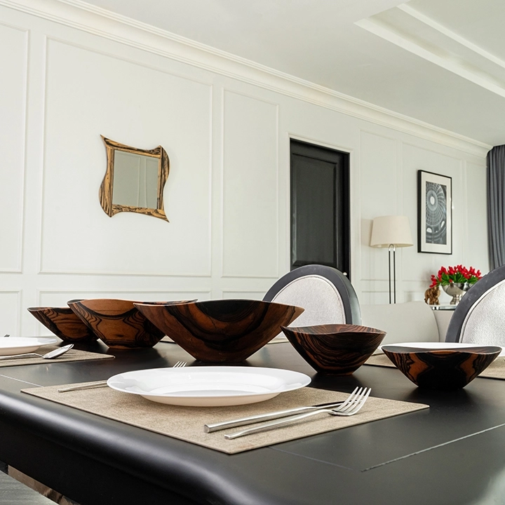 Tender Tank handcrafted Bowls, styled in an interior