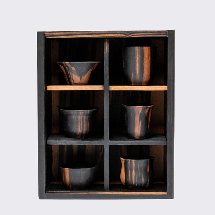 Sake Ecstasy set handcrafted Japanese Inspirations, detail