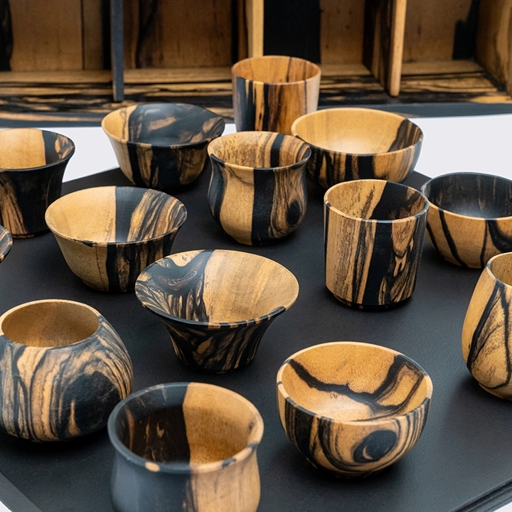 Sake Ecstasy set handcrafted Japanese Inspirations, detail