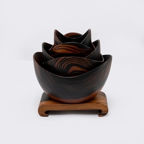 Studio shot featuring a set of bowls