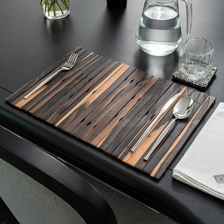 Xyla handcrafted Placemats, Coasters & Wine Buckets, styled in an interior