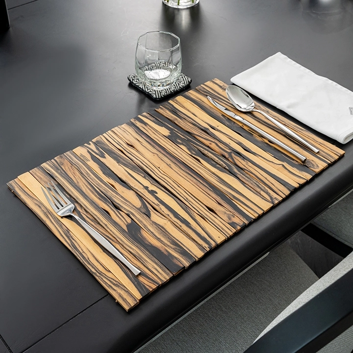 Xyla handcrafted Placemats, Coasters & Wine Buckets, styled in an interior