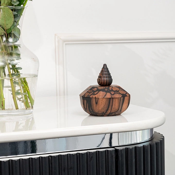 Xieng Thong handcrafted Boxes & Jars, styled in an interior