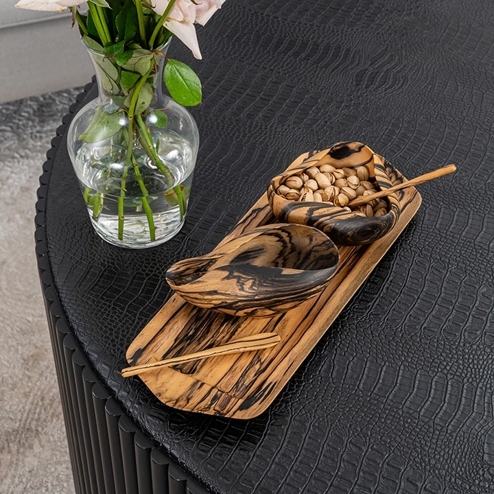 Flora handcrafted Condiment trays & trays, styled in an interior