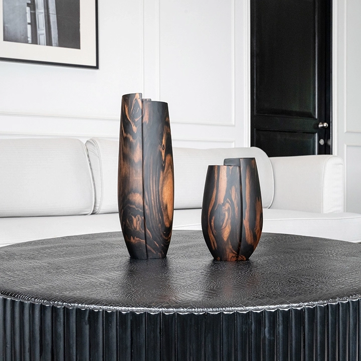 Janus handcrafted Vases, styled in an interior