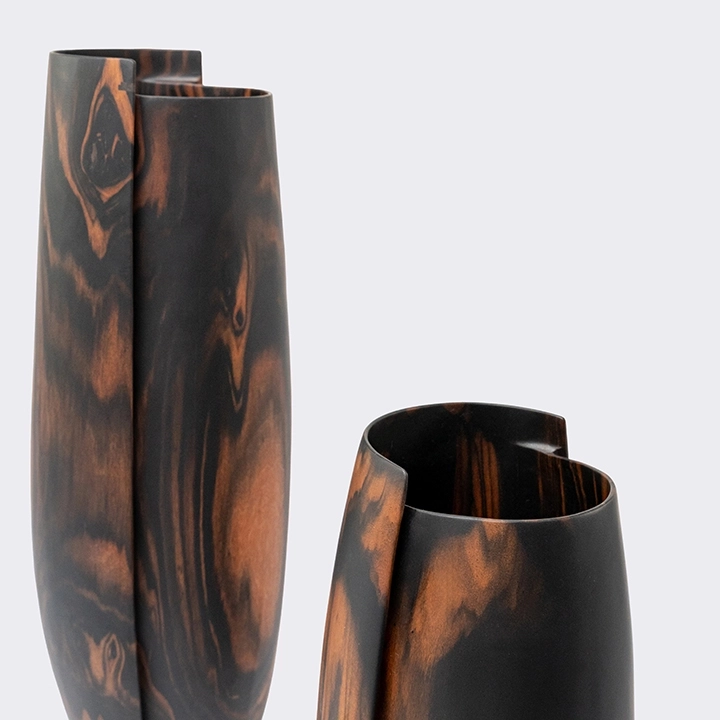 Janus handcrafted Vases, detail