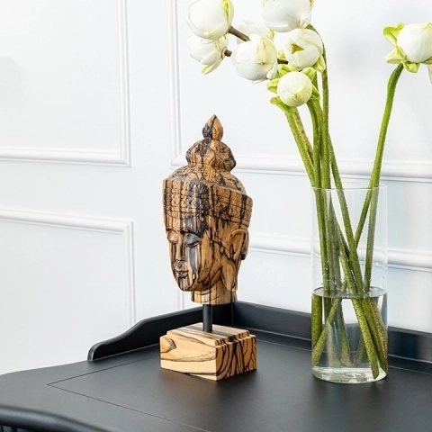 Bao Kery handcrafted Sacred Art, styled in an interior