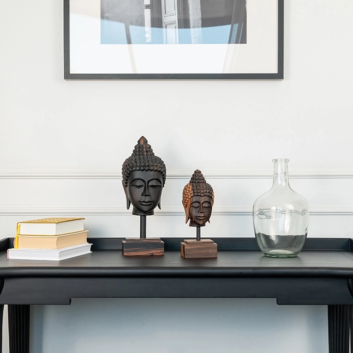 Clermont handcrafted Sacred Art, styled in an interior