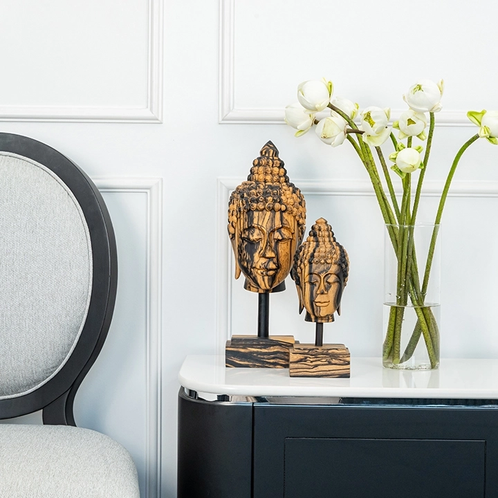Clermont handcrafted Sacred Art, styled in an interior