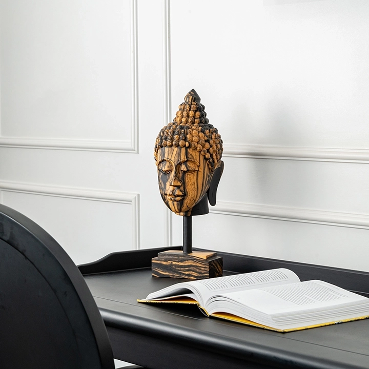 Clermont handcrafted Sacred Art, styled in an interior