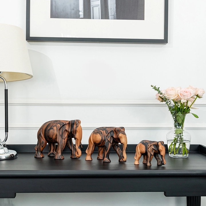 Mighty handcrafted Animal Sculptures, styled in an interior