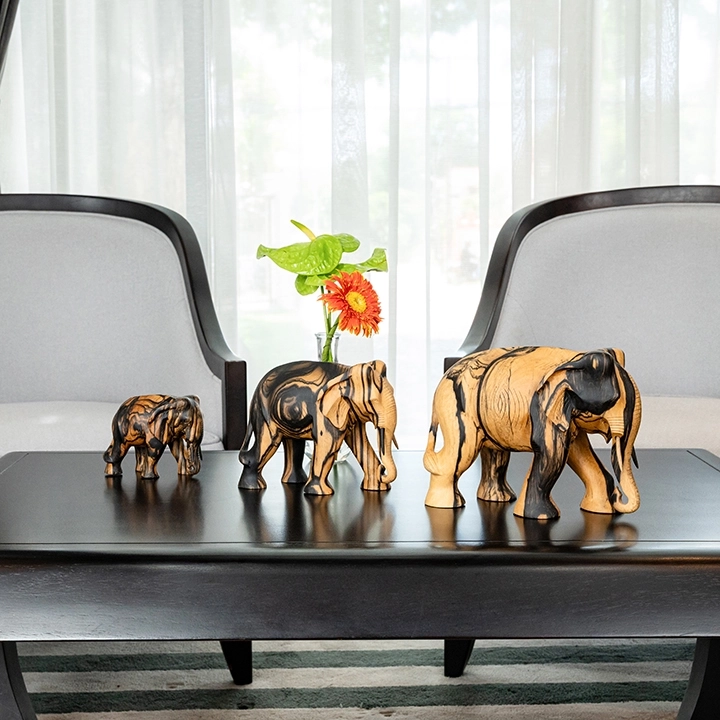 Mighty handcrafted Animal Sculptures, styled in an interior