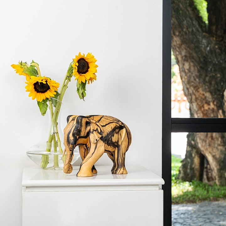 Mighty handcrafted Animal Sculptures, styled in an interior