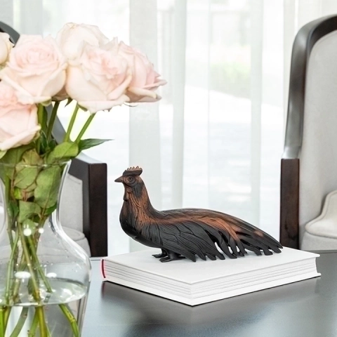 Nok Young handcrafted Animal Sculptures, styled in an interior