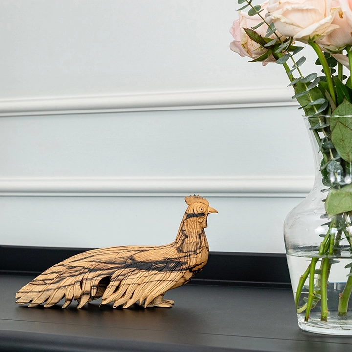 Nok Young handcrafted Animal Sculptures, styled in an interior